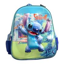 Mochila infantil Costas Media Stitch Lilas 3D resistente