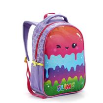 Mochila Infantil Costas Meninas Escolar Slime Arco Iris Seanite