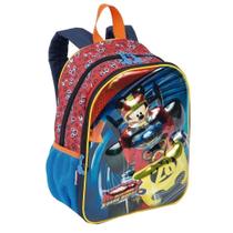 Mochila Infantil Costas Mickey Mouse Tam M Escolar Carro Carrinho