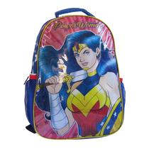 Mochila Infantil Costas Mulher Maravilha Seanite