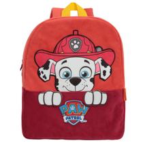 Mochila Infantil Costas Patrulha Canina Marshall Vermelha