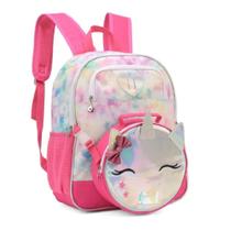 Mochila Infantil Costas Up4you Unicornio e Lancheira Luxcel