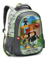 Mochila Infantil Creche Menino Gamecraft Roblocks - Yepp Mochila Infantil Creche Menino Gamecraft Roblocks - Yepp