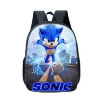 Mochila Infantil De Anime Sonic, Bolsas Escolares Primárias E Secundárias, Mochila De Desenho
