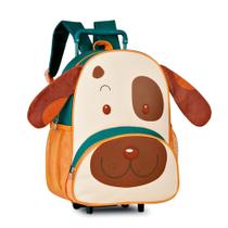 Mochila infantil de carrinho rodinha clio pets 15" cp2652a