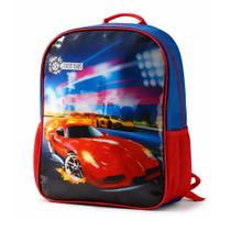 Mochila Infantil de Costa Carros Vermelha DF1021