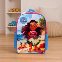 Mochila Infantil de Costa Princesa do Mar Sortida Escolar para Menina Passeio Creche Mochila Infantil de Costa Princesa do Mar Sortida Escolar para Menina Passeio Creche