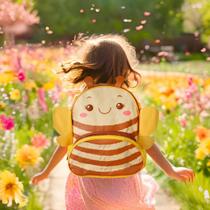 Mochila Infantil de Costas Com Alças Crianças Creche Escolar Passeio Bichinho Pet Com Bolso Lateral Mochila Infantil de Costas Com Alças Crianças Creche Escolar Passeio Bichinho Pet Com Bolso Lateral