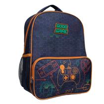 Mochila Infantil De Costas Escolar Grande Game Jogo Yins