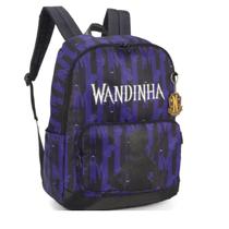 Mochila Infantil de Costas Escolar Menina Wandinha Roxo Mochila Infantil de Costas Escolar Menina Wandinha Roxo