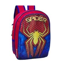 Mochila infantil de Costas Homem Aranha Vermelha e Azul
