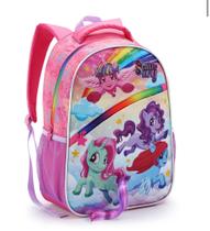 Mochila Infantil de Menina 42cm Escolar Sweet Pony Seanite