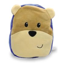 Mochila Infantil de Pelúcia - Urso Azul - Unik Toys