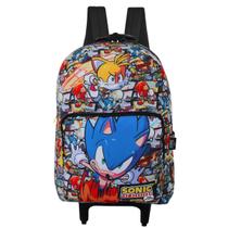 Mochila Infantil De Rodas Reforçada Sonic Knuckles Luxcel