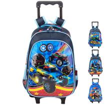 Mochila Infantil de Rodinha Escolar Bolsa Menino Impermeável