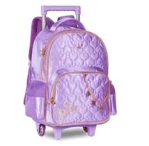 Mochila Infantil de Rodinha Sweet Queen Altura: 41cm Largura: 30cm Profundidade: 16cm SQ3546K