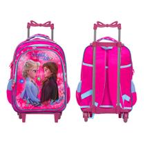 Mochila Infantil De Rodinhas Frozen Led Volta As Aulas