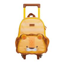 Mochila Infantil de Rodinhas Pets Leão Baby Laranja