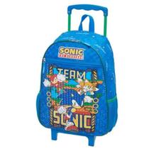 Mochila Infantil de Rodinhas Sonic Team - Volta às aulas - Pacific