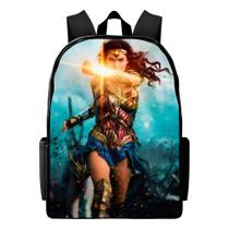 Mochila Infantil Dia A Dia Feminina Mulher Maravilha Bolsa Escolar Volta As Aulas Top - Kaut Mochila Infantil Dia A Dia Feminina Mulher Maravilha Bolsa Escolar Volta As Aulas Top - Kaut