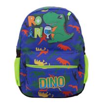 Mochila Infantil Dinossauro Juvenil Alça Costas Reforçada