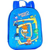 Mochila Infantil Divertidamente 2 Roleta Cor Azul 3862CX24 Lancheira Maxtoy - Diplomata