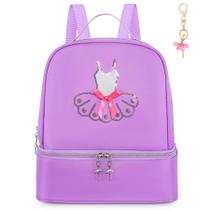 Mochila Infantil Dorlubel - Bailarina com Vestido Tutu Roxo