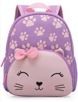 mochila infantil em neoprene bebe GATINHA 12"