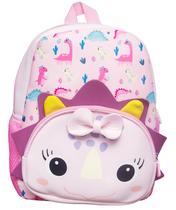 Mochila Infantil Em Neoprene Bebê Girl Dino 12" YS42324 Mochila Infantil Em Neoprene Bebê Girl Dino 12" YS42324
