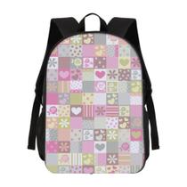 Mochila Infantil Escolar Alça Ajustável Zíper Love