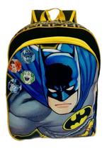 Mochila Infantil Escolar Batman Morcego Costas G Meninos F5