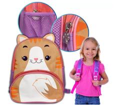 Mochila Infantil Escolar Com Alças Animais Diversão Mochila Infantil Escolar Com Alças Animais Diversão