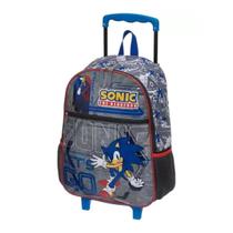 Mochila Infantil Escolar Com Rodinha Sonic Unstoppable Pacific