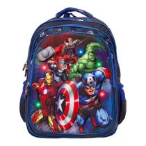 Mochila Infantil Escolar Com Rodinhas Avengers