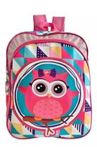 Mochila Infantil Escolar Corujinha Coruja Feminina Costas G
