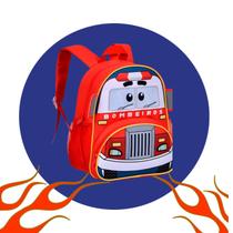 Mochila Infantil Escolar De Costas Com Alças Carros Kombi ou Bombeiro Mochila Infantil Escolar De Costas Com Alças Carros Kombi ou Bombeiro