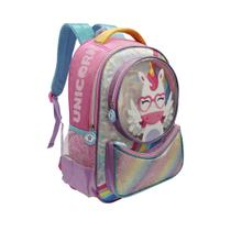 Mochila Infantil Escolar de Costas Creche Passeio Unicornio Menina Lucxel Mochila Infantil Escolar de Costas Creche Passeio Unicornio Menina Lucxel