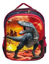 Mochila Infantil Escolar De Costas Volta As Aulas para menino menina dinossauro sereia grande resistente