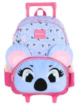 Mochila Infantil Escolar De Rodas Bichinhos Fofos - Lilás Mochila Infantil Escolar De Rodas Bichinhos Fofos - Lilás