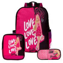 Mochila infantil Escolar Feminina Barbie Lancheira Passeio