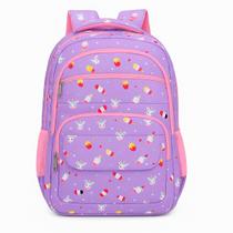 Mochila Infantil Escolar Feminina Bolsa Juvenil Reforçada com Espaço Interno Amplo