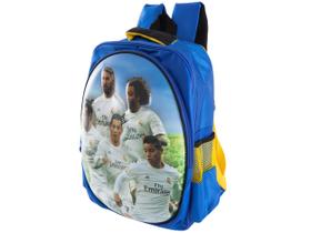 Mochila Infantil Escolar Maccabi Art 14,5L - Real Madrid Time de Futebol Azul e Amarelo