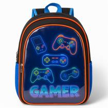 Mochila Infantil Escolar Masculino Reforçada Menino Cristal Grande Juvenil Gamer
