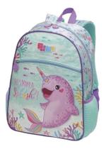 Mochila Infantil Escolar Maternal Meninas Costas Golfinho M