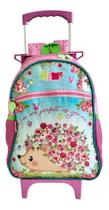 Mochila Infantil Escolar Meninas Rodinhas Porco Espinho M