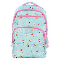 Mochila Infantil Escolar Meninas Sorvete Coelhinhos e Picolé