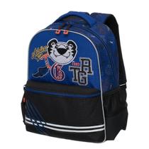 Mochila Infantil Escolar Menino Tigor Tigre Masculino Alças Costas Reforçada Cor Azul Resistente Durável Importada