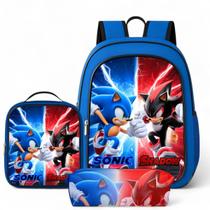 Mochila Infantil Escolar Meninos Masculino Criança Bolsa com Estojo Grande e Lancheira Térmica Mochila Infantil Escolar Meninos Masculino Criança Bolsa com Estojo Grande e Lancheira Térmica