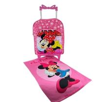 Mochila Infantil Escolar Minnie Creche Tam P Pré de Rodinhas Mochila Infantil Escolar Minnie Creche Tam P Pré de Rodinhas