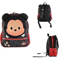 Mochila Infantil Escolar Passeio De Costas Com Alças Preta Mickey Disney